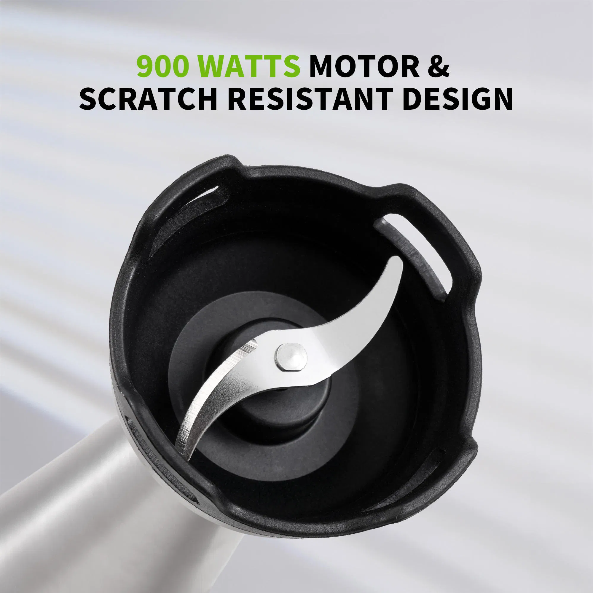 850W Electric Stainless Steel Immersion Blender Turbo Function Detachable Rechargeable Stickhand Blender