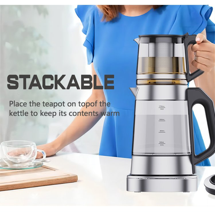 Middle East Saudi Arabia Stainless Steel Turkish Tea Maker Electric Kettle