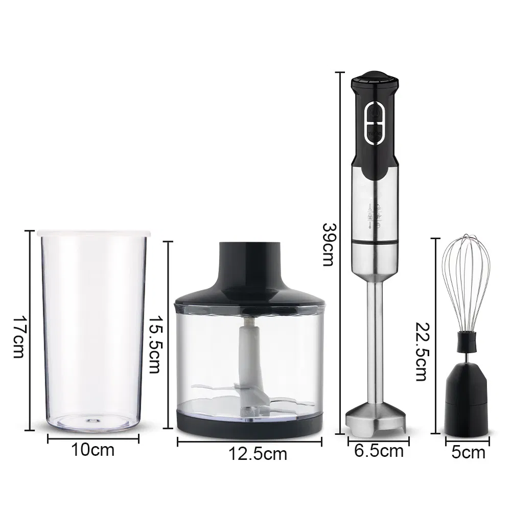 1000W Stainless Steel Variable Speeds Control Immersion Stick Hand Blender