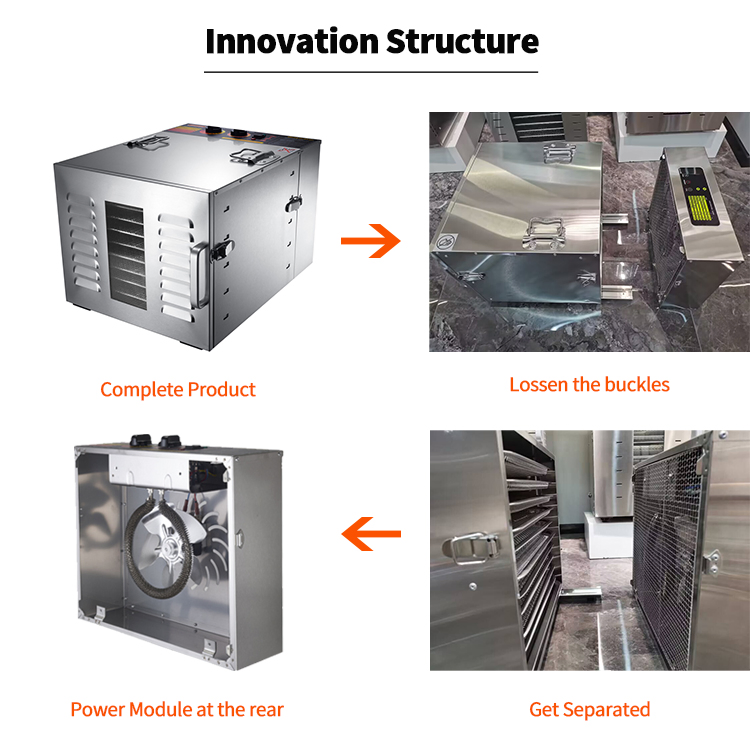 220V Kitchen Appliances Electric Meat Drying Machine Fruit Dryer 10 Tray Food Dehydrator