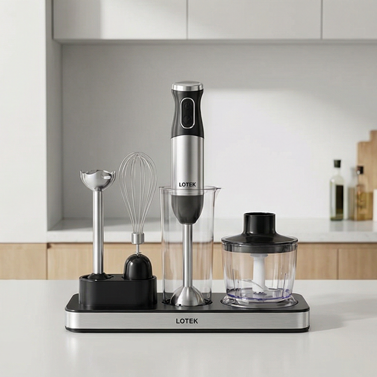 12oow Stainless Steeldc Fullmotor Immersion Handheld Stick Blender Multifunctional Variable Speed Home Kitchen Household