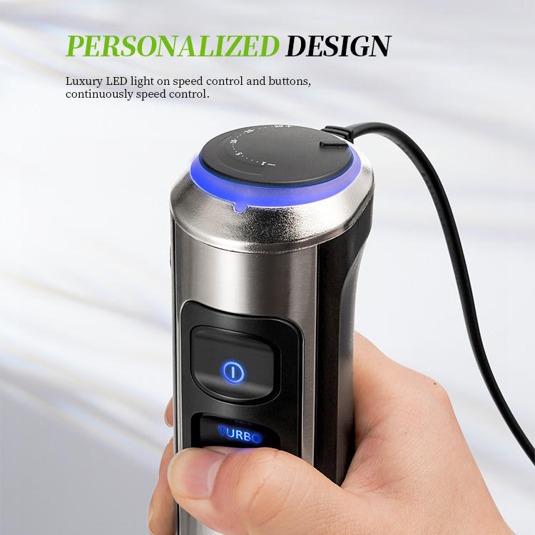 Gd0r Immersion Blender7 In1hand150owheavy Duty Motor Speed Controturbo Mode Handheld Stainless Steel Stick Blender