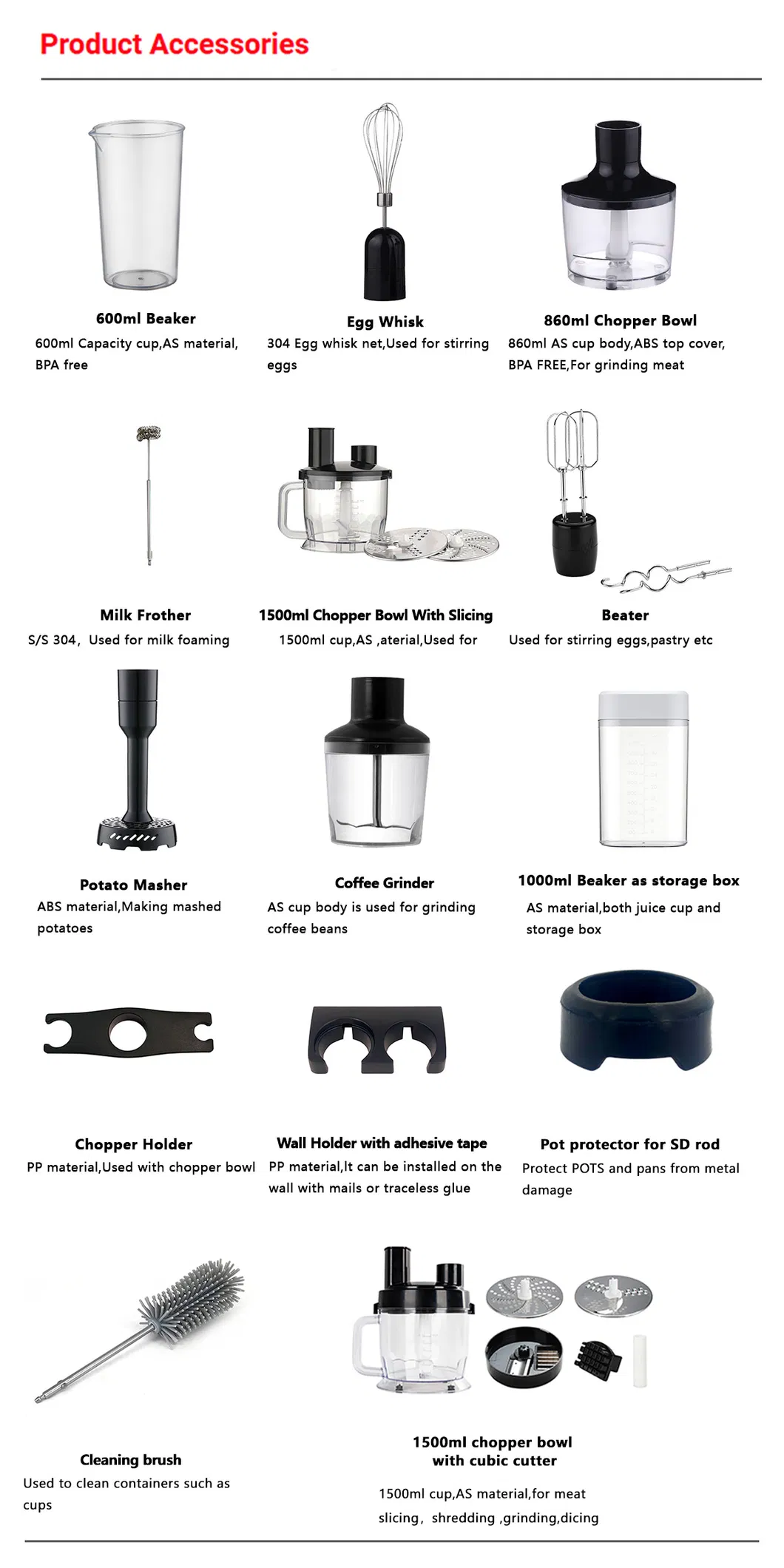 Hand Blender Full Specs