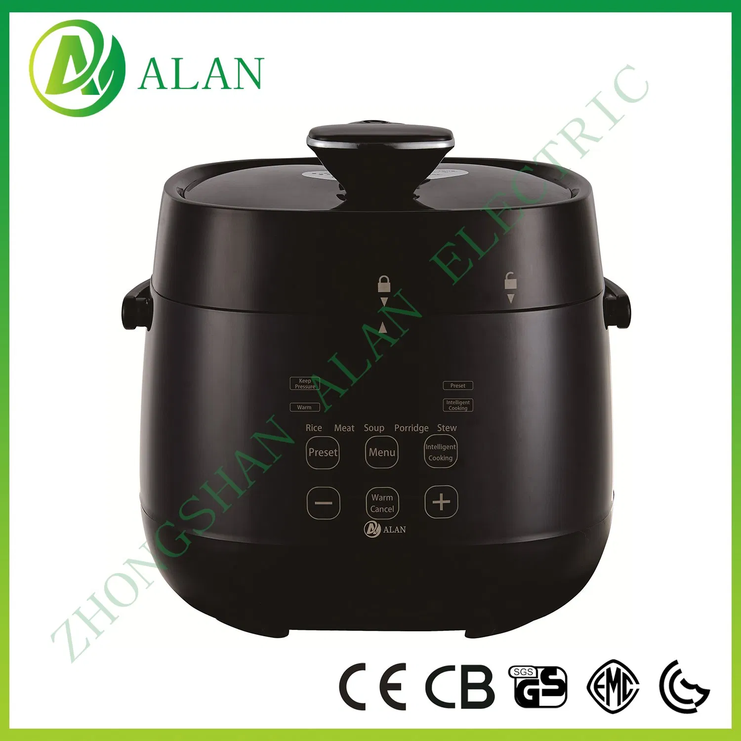 Big LCD Screen Metal Mixed Plastic Body 5/6L Electric Pressure Cooker