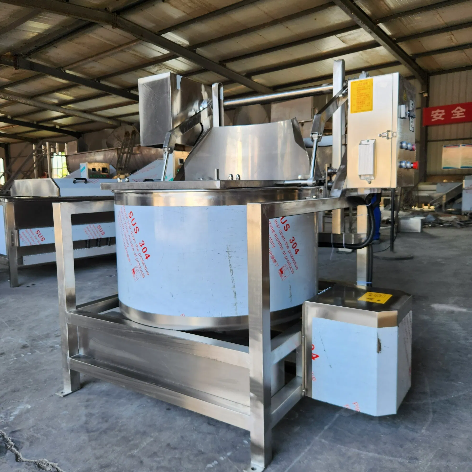 Industrial Centrifugal Food Dehydrator/Automatic Discharge Dehydrator for Fruits, Vegetables, Chicken, and Pork Ribs