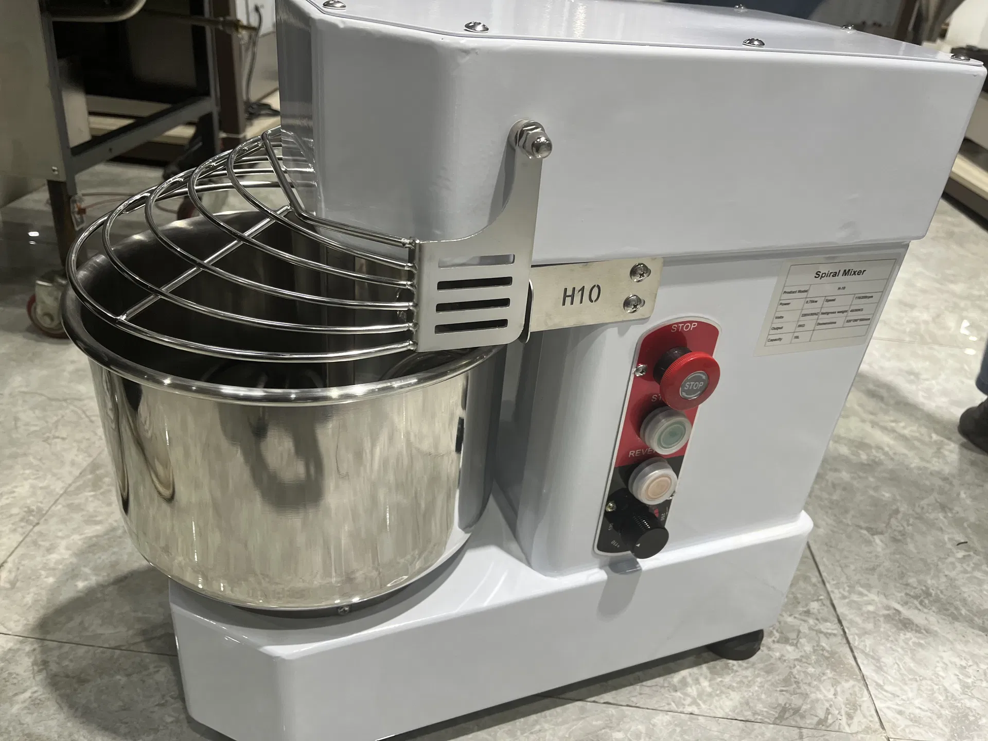 Spiral Mixer Side View