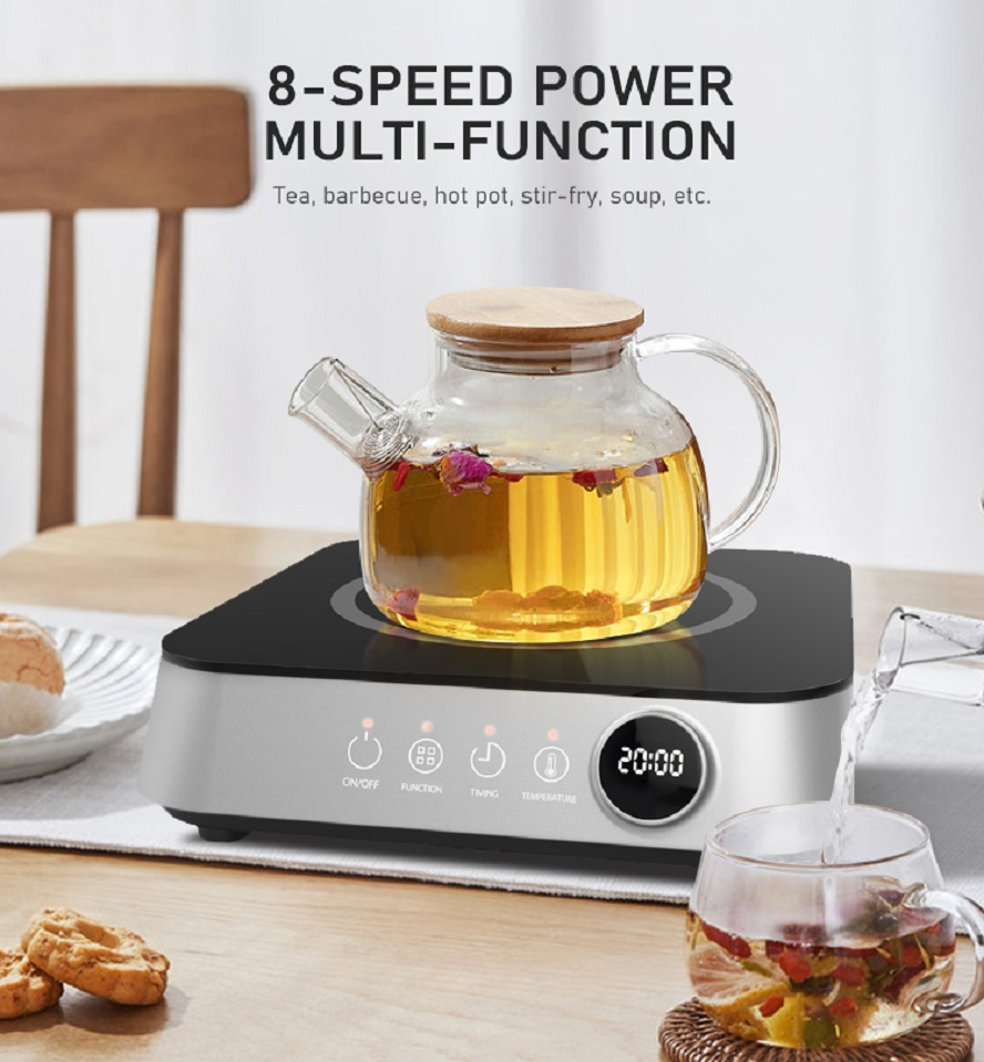 New Design Portable Induction Cooktop with Touch Control Mini 2200W Induction Cooker