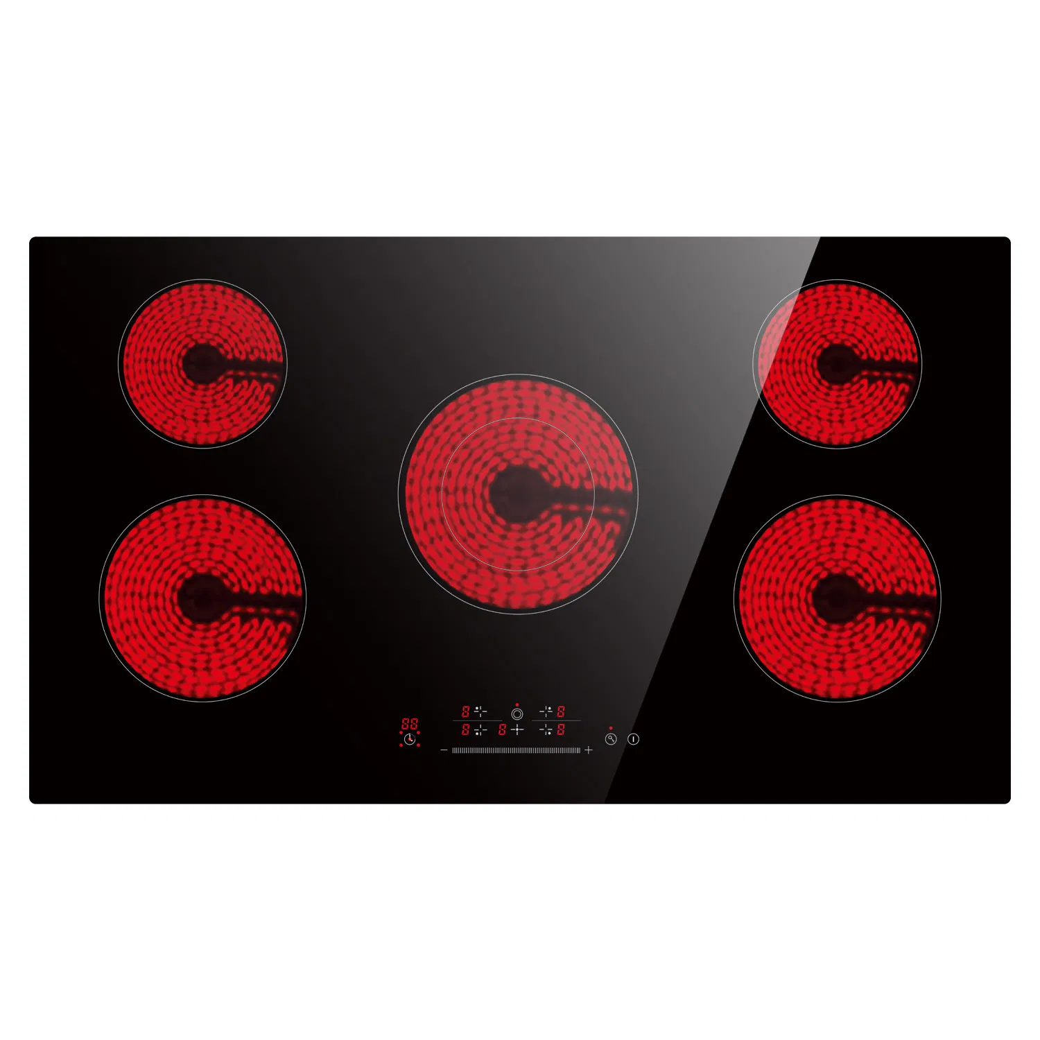 Home Appliance Electric Ceramic Stove Infrared Cooker Built-in 5 Burner Induction Cooktop