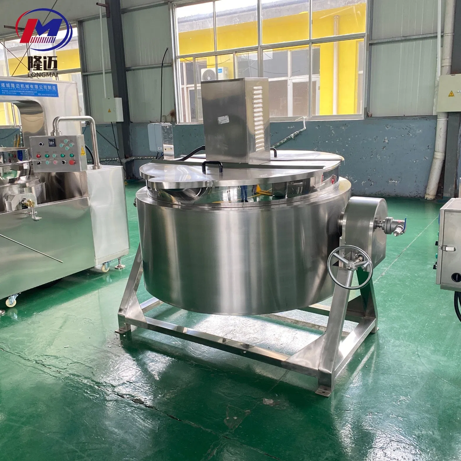 Industrial Steam Electric Oil Sugar Chicken Tilting Cooking Machine Double Jacketed Kettle