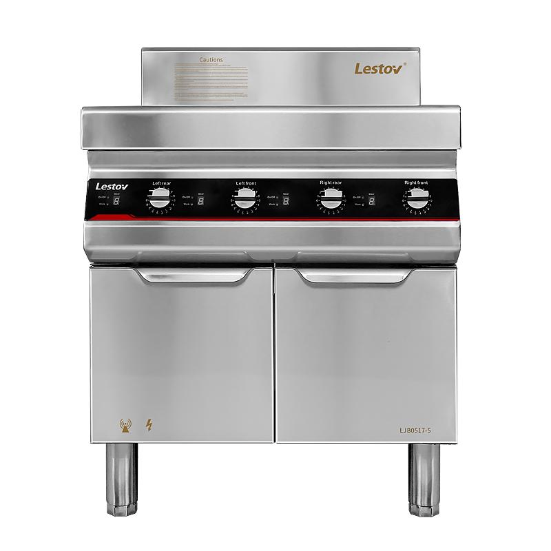 Lestov 4 Burner Commercial Induction Cooktop for Restaurant Kitchen Use 3500W
