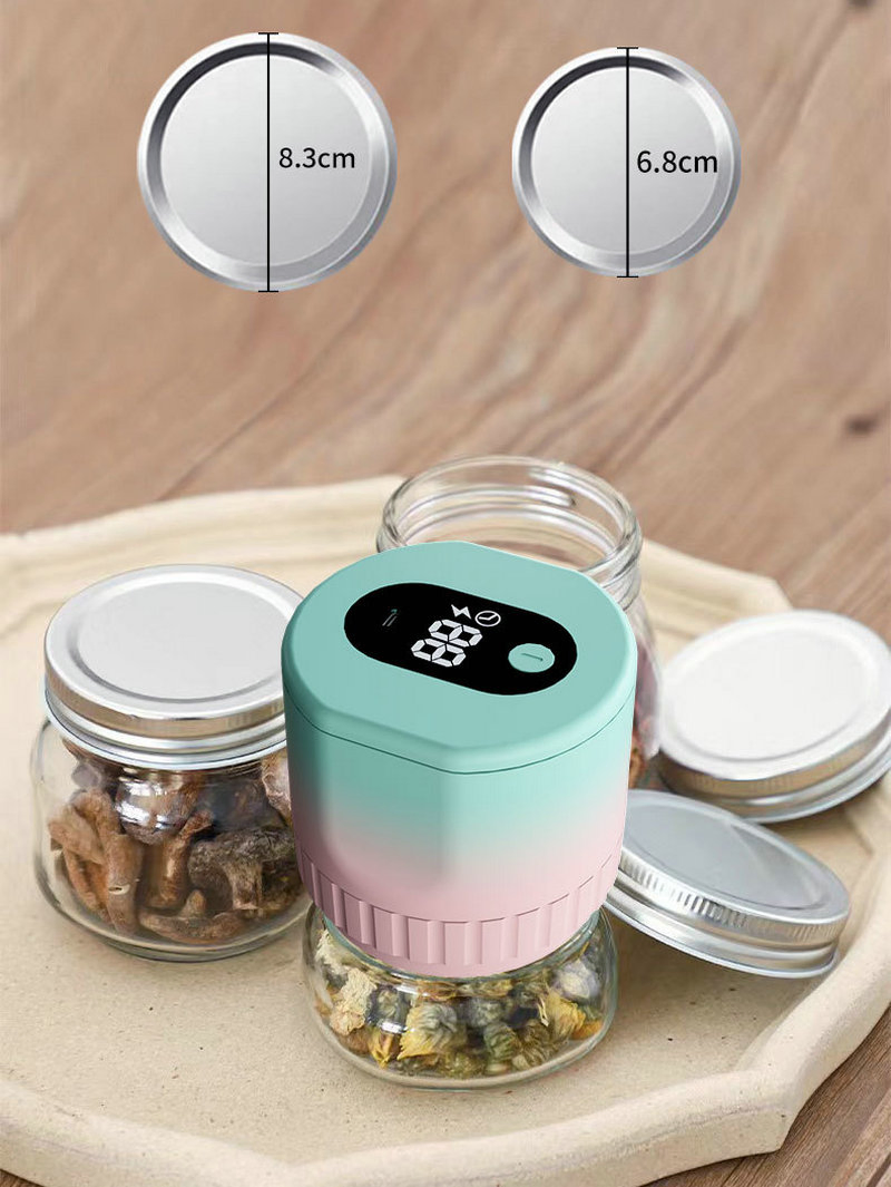 Electric Mason Jar Vacuum Sealer Pink Blue Gradient Automatic Food Storage Ez29872