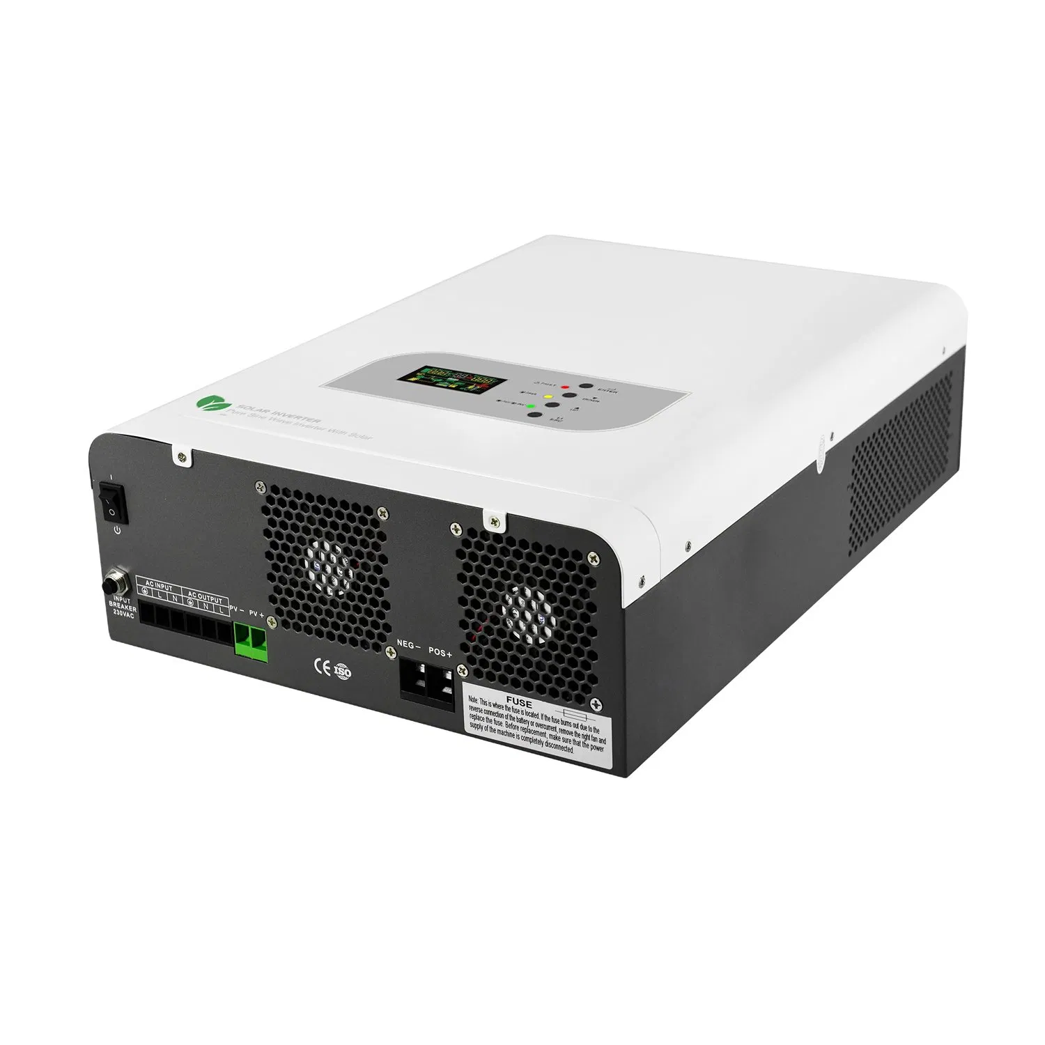 Inversor híbrido de onda sinusoidal pura solar residencial fuera de la red monofásico DC-AC 800W EMS