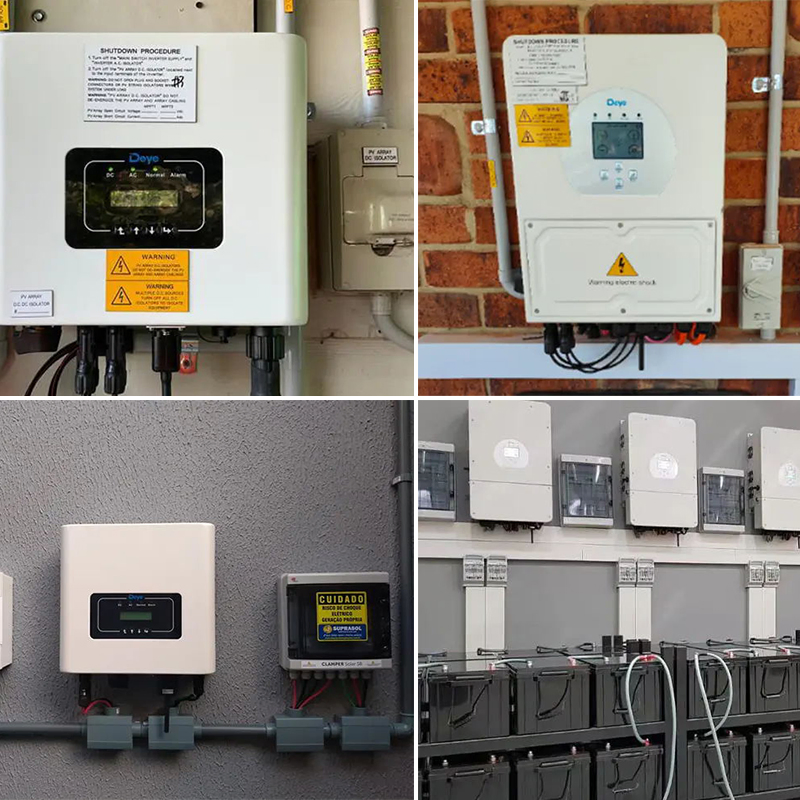 Inversor de Almacenamiento de Energía Solar Híbrido de Alta Eficiencia Deye 30kw 40kw 50kw Inversores de Potencia Trifásicos Hv
