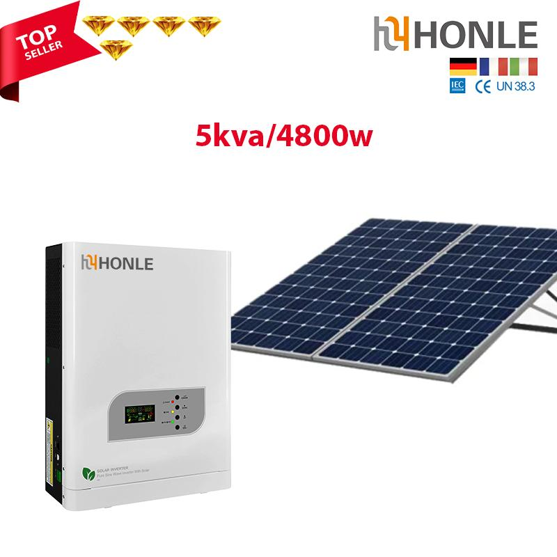 Precio de fábrica de Honle Inversor solar off-grid de fase única 800W-10000W Generador solar 98% Inversor MPPT de alta eficiencia de energía solar Onda sinusoidal pura