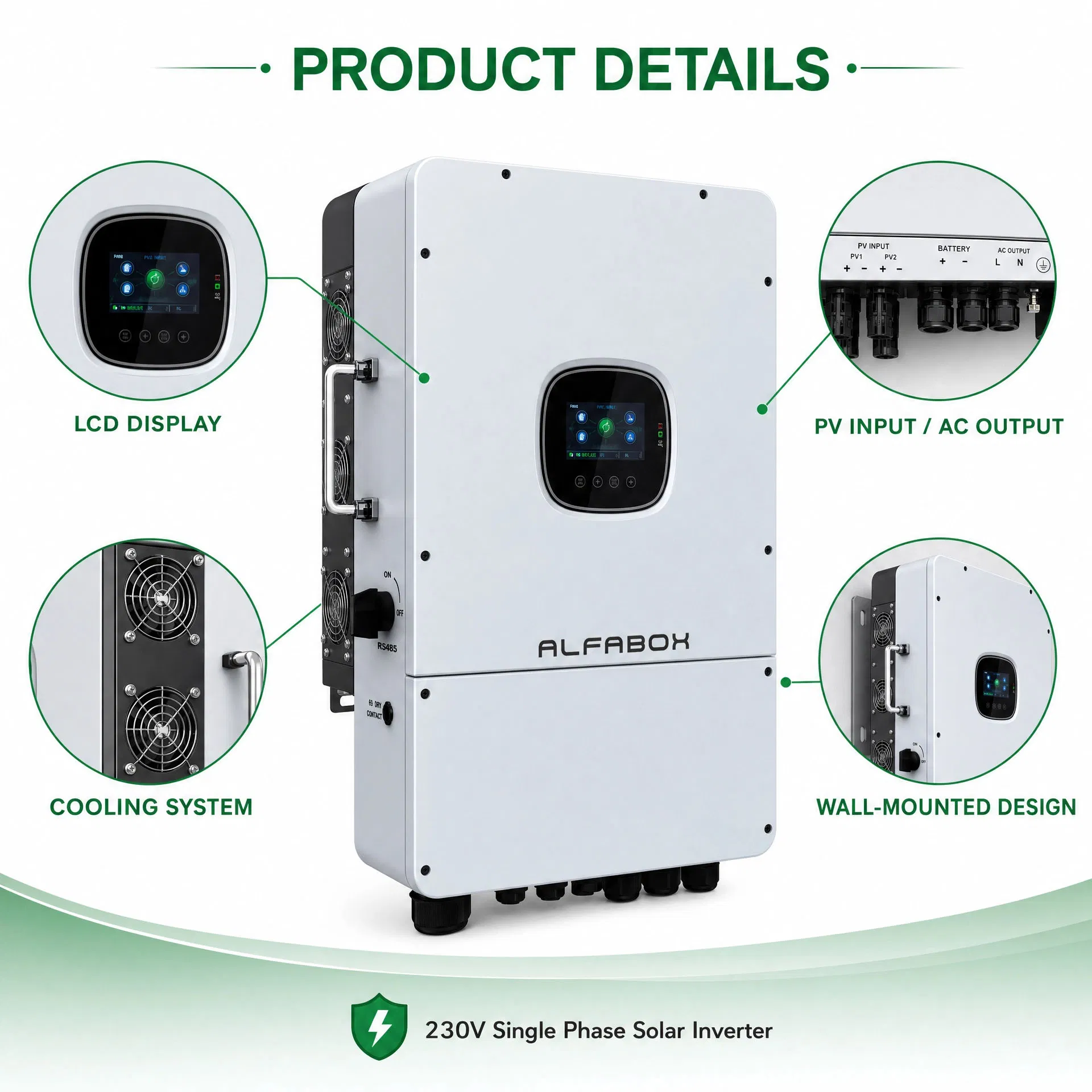 8kw 10kw off Grid Inverter for Residential Solar Energy Systems