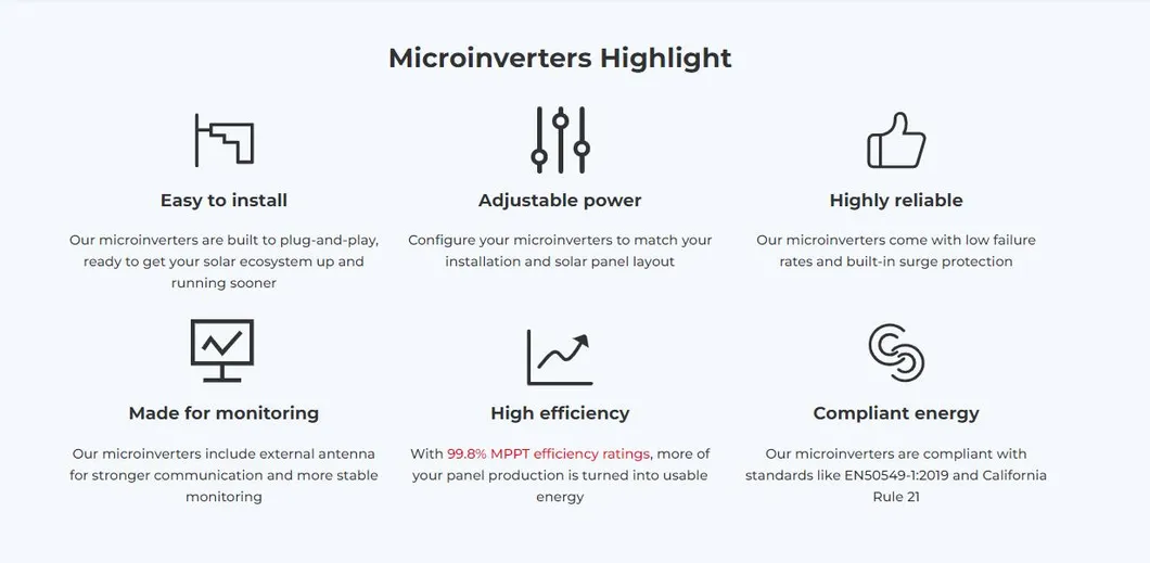 1000W Inversores de potencia de microinversores solares impermeables