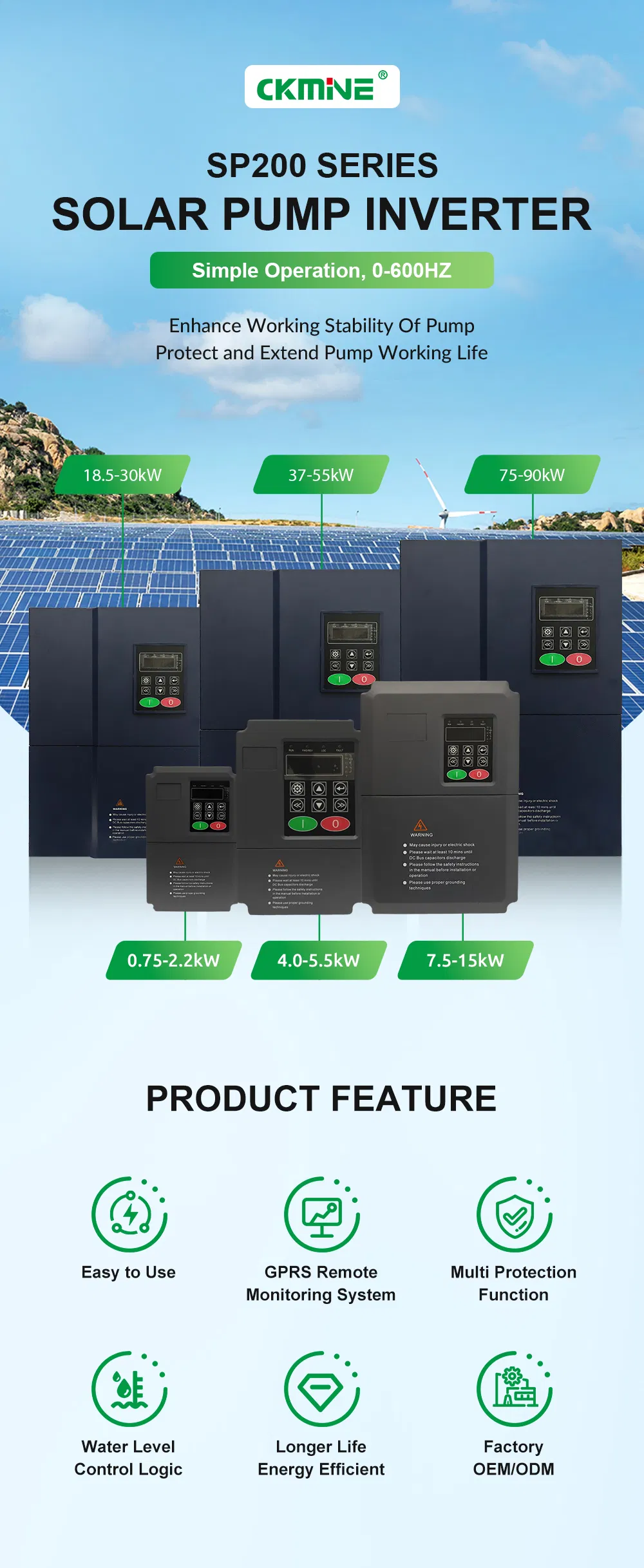 Soluciones de Inversores de Bomba de Agua Solar para Sistemas de Riego Agrícola