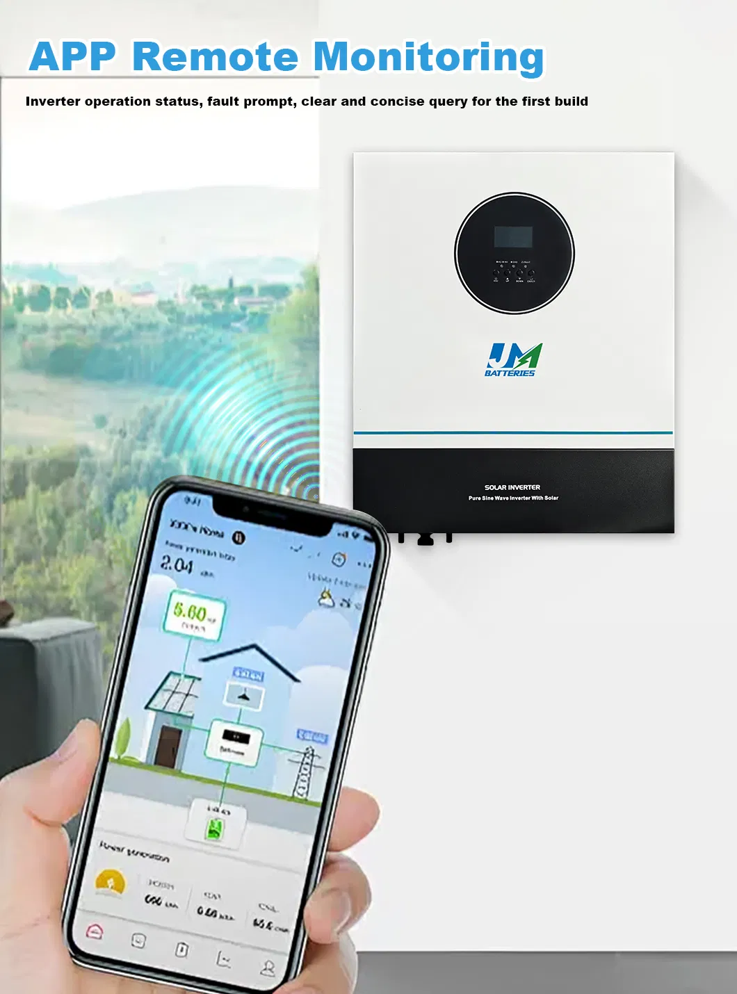 Inversor Híbrido Solar MPPT Sistema Conectado a la Red Solución de Energía Solar para Hogar y Negocios