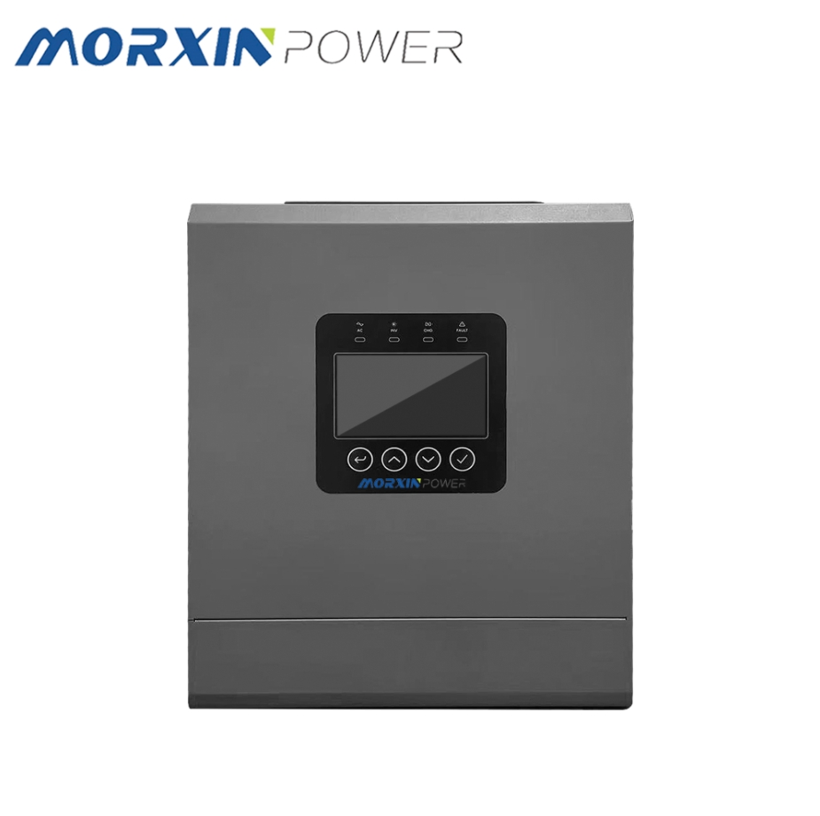 Control Inteligente 48V 12kw inversor de almacenamiento de energía solar doméstica de onda sinusoidal pura de fase única fuera de la red con doble MPPT