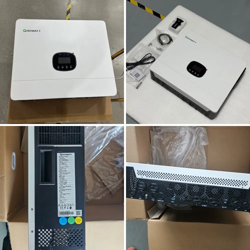 Inversor Solar Híbrido de Alta Eficiencia Growatt 8kw 10kw 12kw Precio de Mercado del Inversor Solar Monofásico