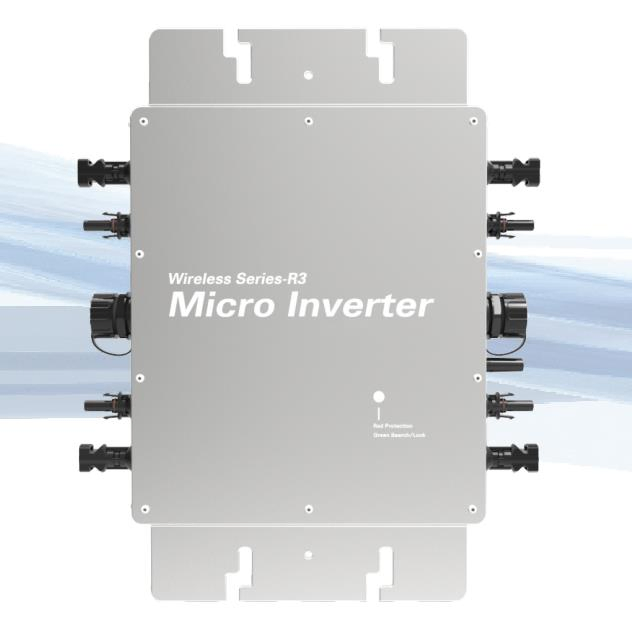 Wvc-2800 Microinversores Solares 2800W 2000W 2400W Microinversor Fotovoltaico con MPPT Inteligente 120V/230V Inversor de Conexión a la Red AC IP65