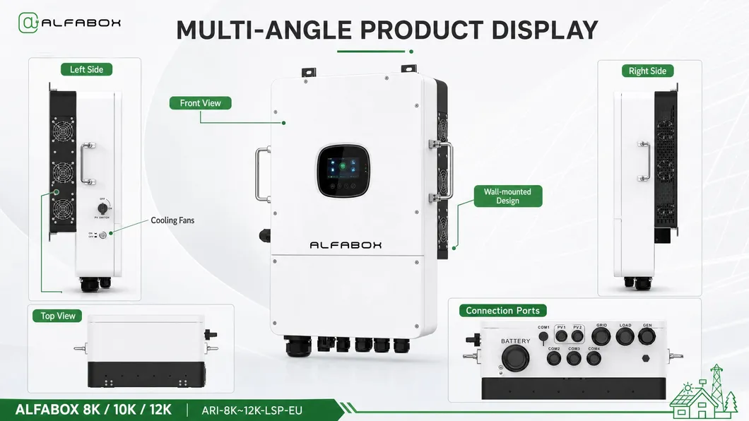 Inversor solar off grid de 8kw y 10kw para sistemas de energía residencial - Componentes internos