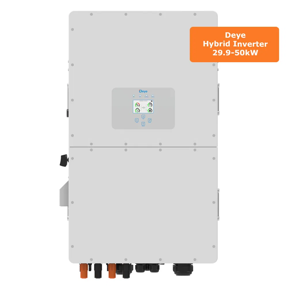 Energía Renovable Deye Mejor 30/35/40/50kw Inversor 3 Fase Proveedor para Sistema Solar Completo Fuera de la Red en la Red Costo Todo en Uno Sistema de Paneles Solares