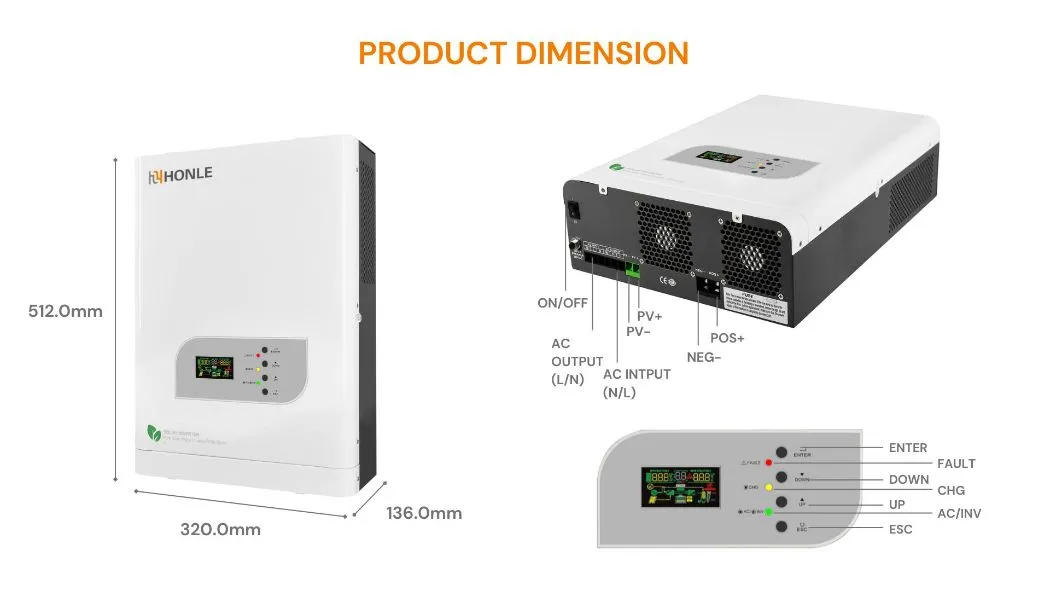 UPS Inversor Solar de Fase Única Sistema de Generador Solar Soportando Alta Eficiencia MPPT 10kw Inversor Onda Senoidal Pura