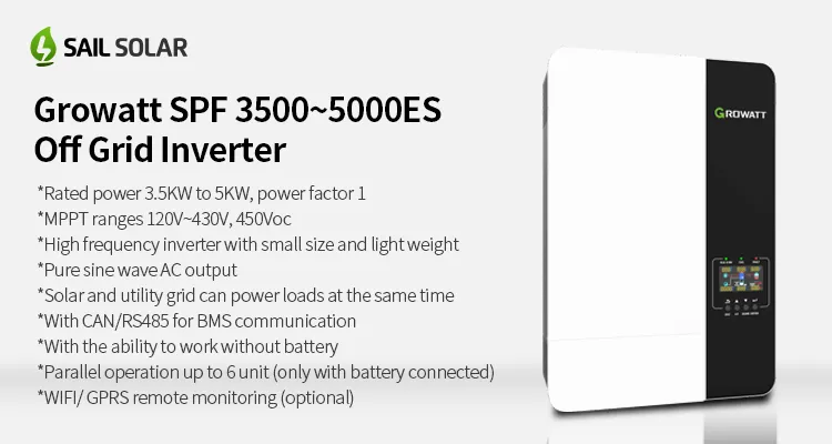 Inversor DC/AC 50/60Hz 5kw 3kw Inversor Solar Inteligente de Tamaño Pequeño