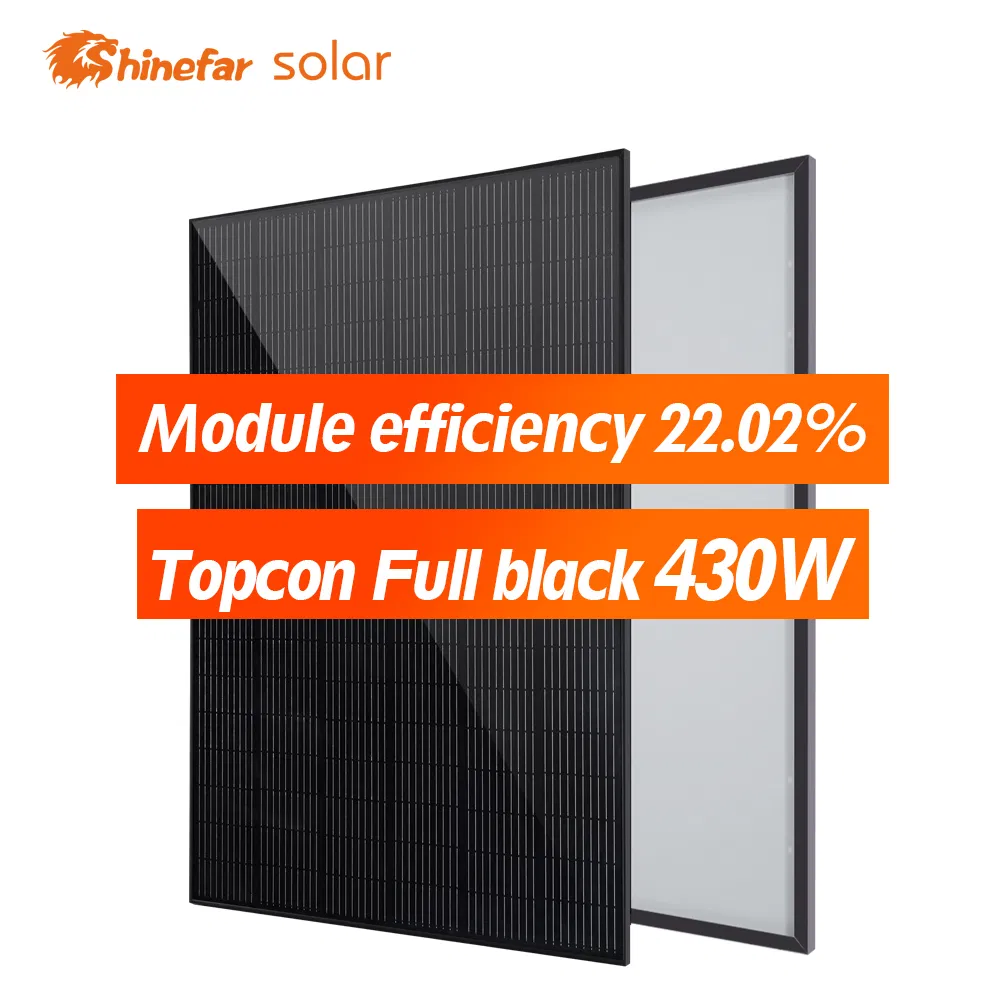 Full Black Mono 430W N Type Topcon