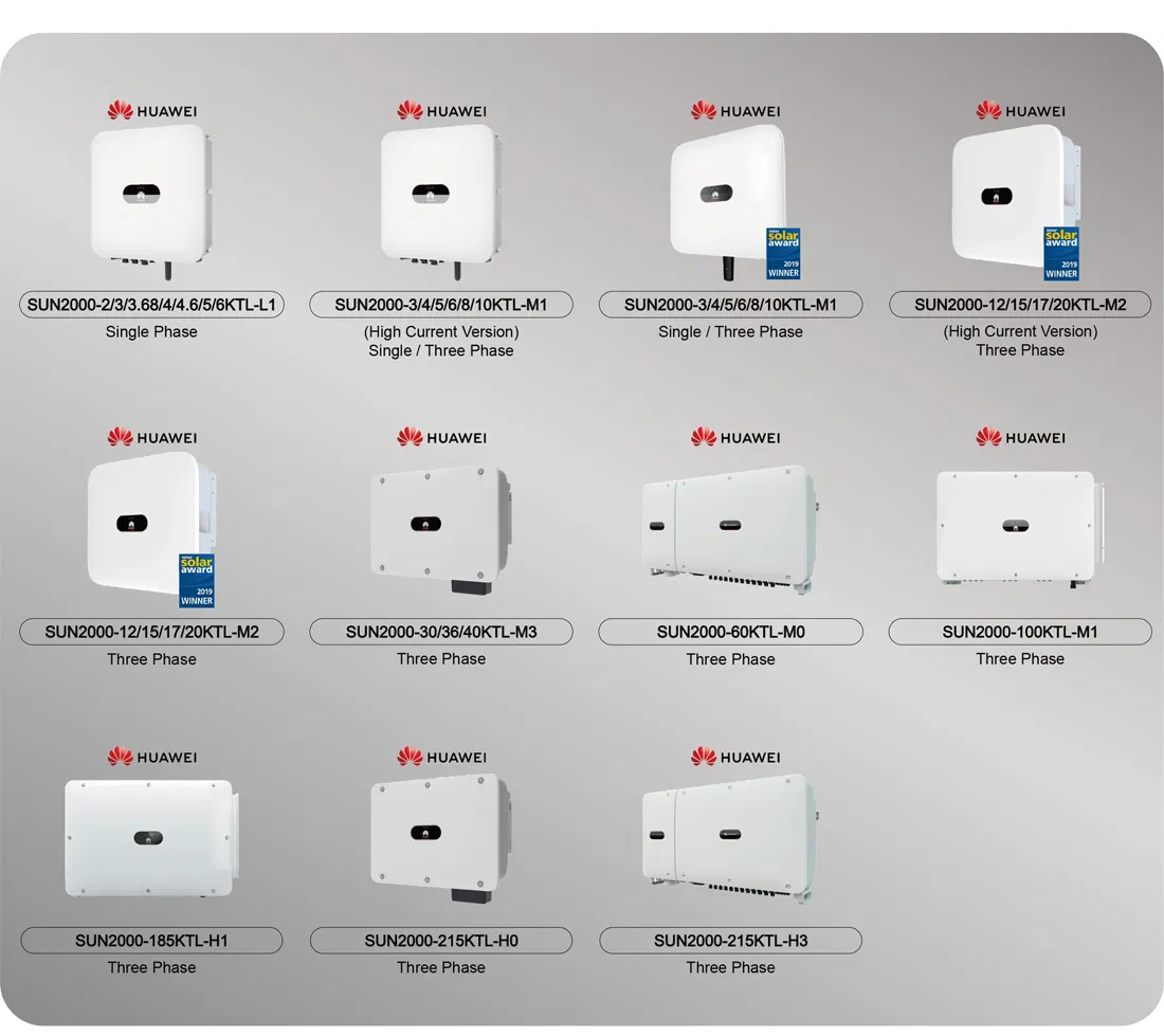 Especificaciones técnicas Huawei Inversor