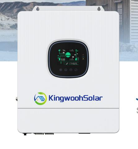 Kingwooh 5kw 5000W Soporte Híbrido Paralelo en salida fuera de la red de fase dividida 48V Inversores solares de cadena MPPT de CA