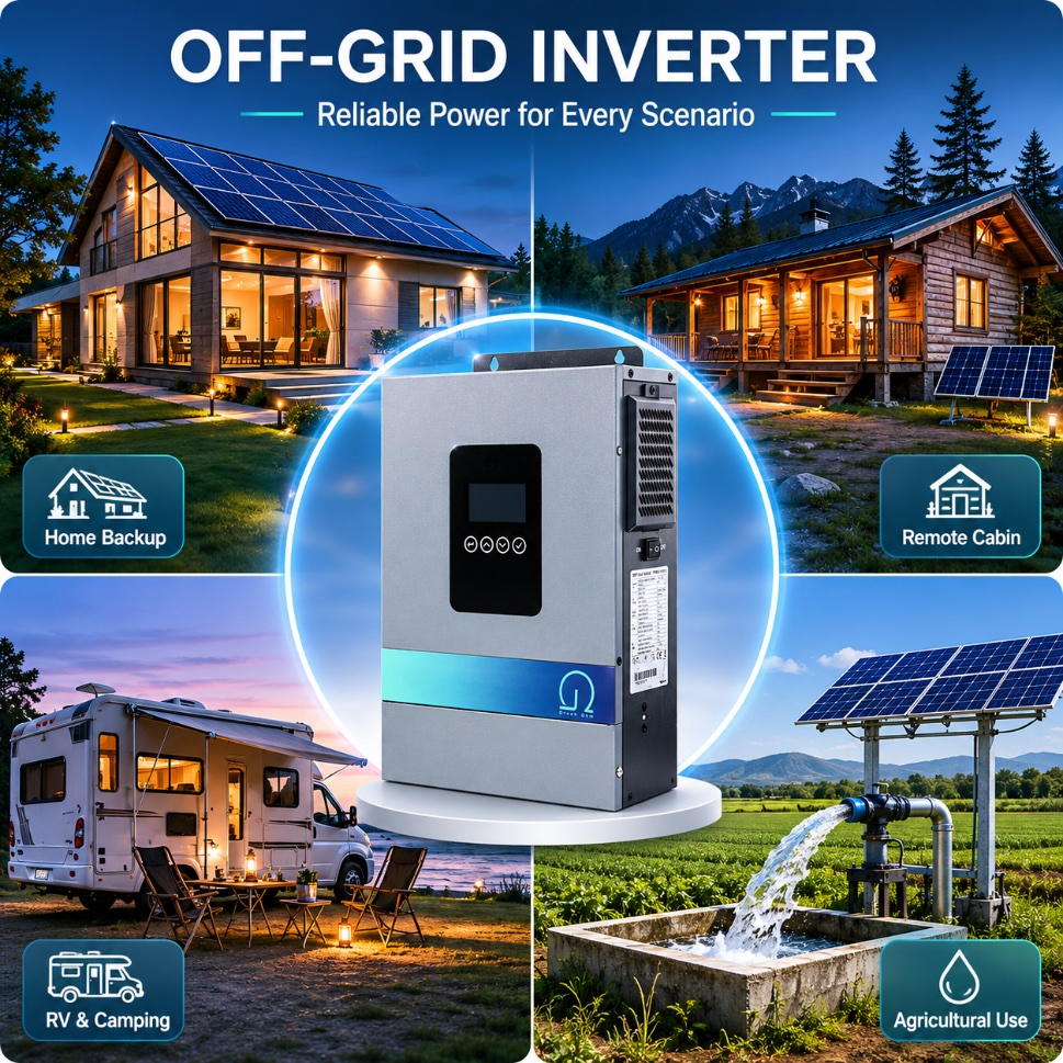 3kw 5kw Inversor Solar Híbrido 110V/220V Alta Frecuencia 24V 48V Inversor de Energía para Hogar para Sistema Solar Fuera de la Red Inversor DC/AC
