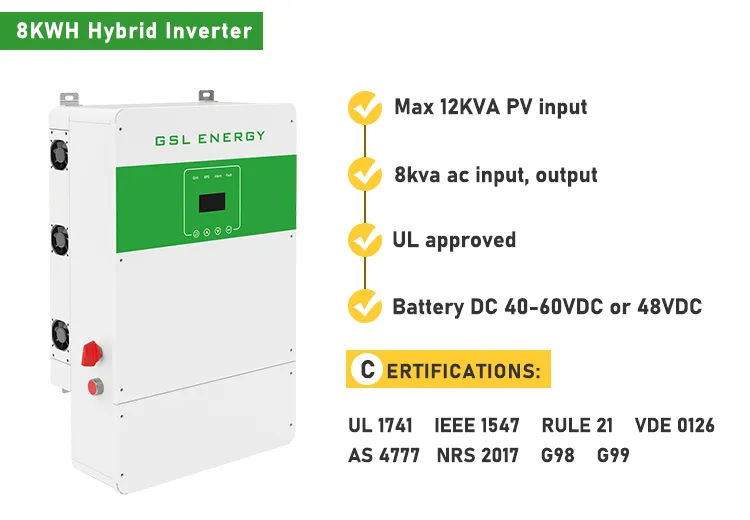 Inversor Solar de Fase Batería 8000 Inversor de Vatios Máximo 12kVA Entrada PV Sistema de Energía Solar Inversor Híbrido