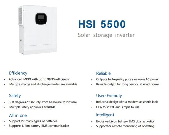 Inversor de almacenamiento solar frontal