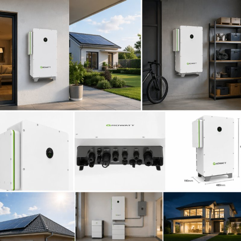 Inversor solar híbrido de alta potencia para sistemas de almacenamiento de energía comercial con múltiples entradas MPPT