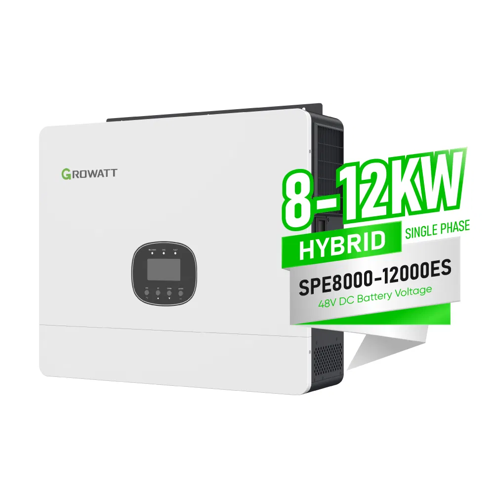 Inversor Solar Híbrido de Alta Eficiencia Growatt 8kw 10kw 12kw Precio de Mercado del Inversor Solar Monofásico