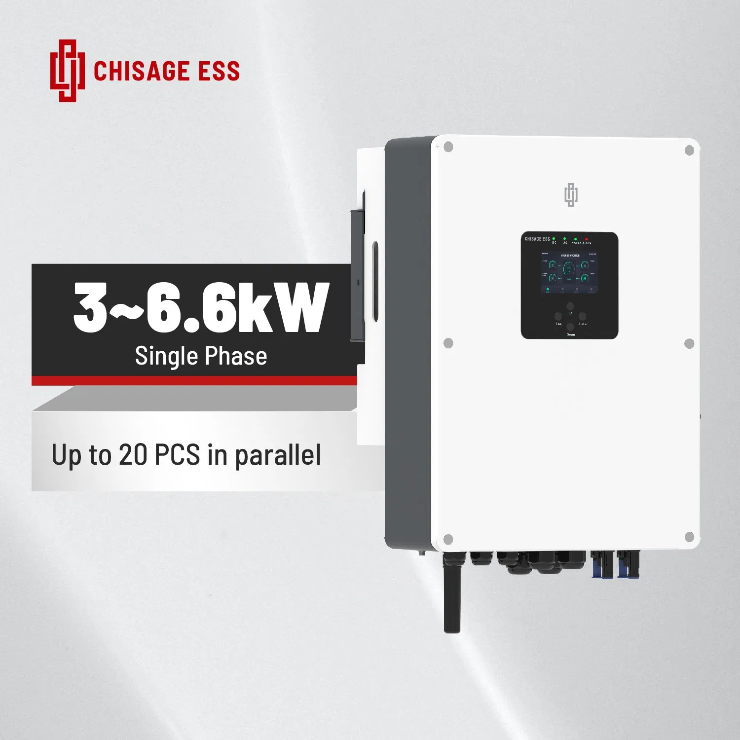 Inversor Solar de DC a AC 3kw 3000W Inversor Híbrido Monofásico 48V 97.6% Inversor para Hogar de Alta Eficiencia