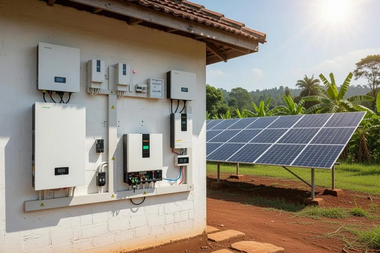 Solución de inversor solar híbrido comercial e industrial