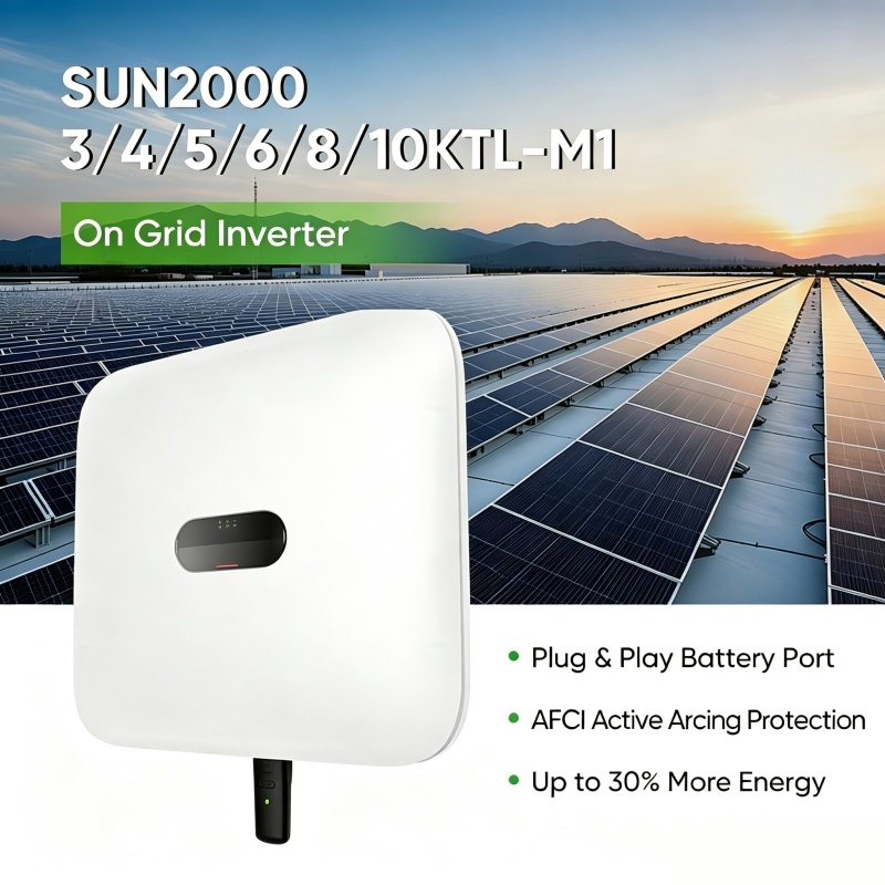 Inversor Solar Conectado a la Red 5kw 6kw 8kw 10kw 12kw Inversor Solar Trifásico de DC a AC para Proyectos Solares Agrícolas