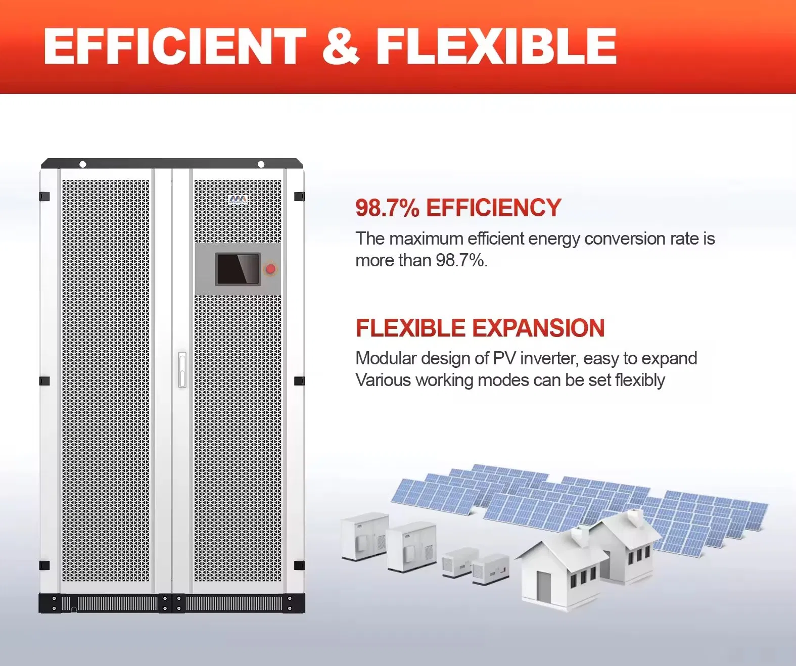 Buen Precio Megarevo Inversor Solar Híbrido 100kw 150kw Inversor Industrial Todo en Uno