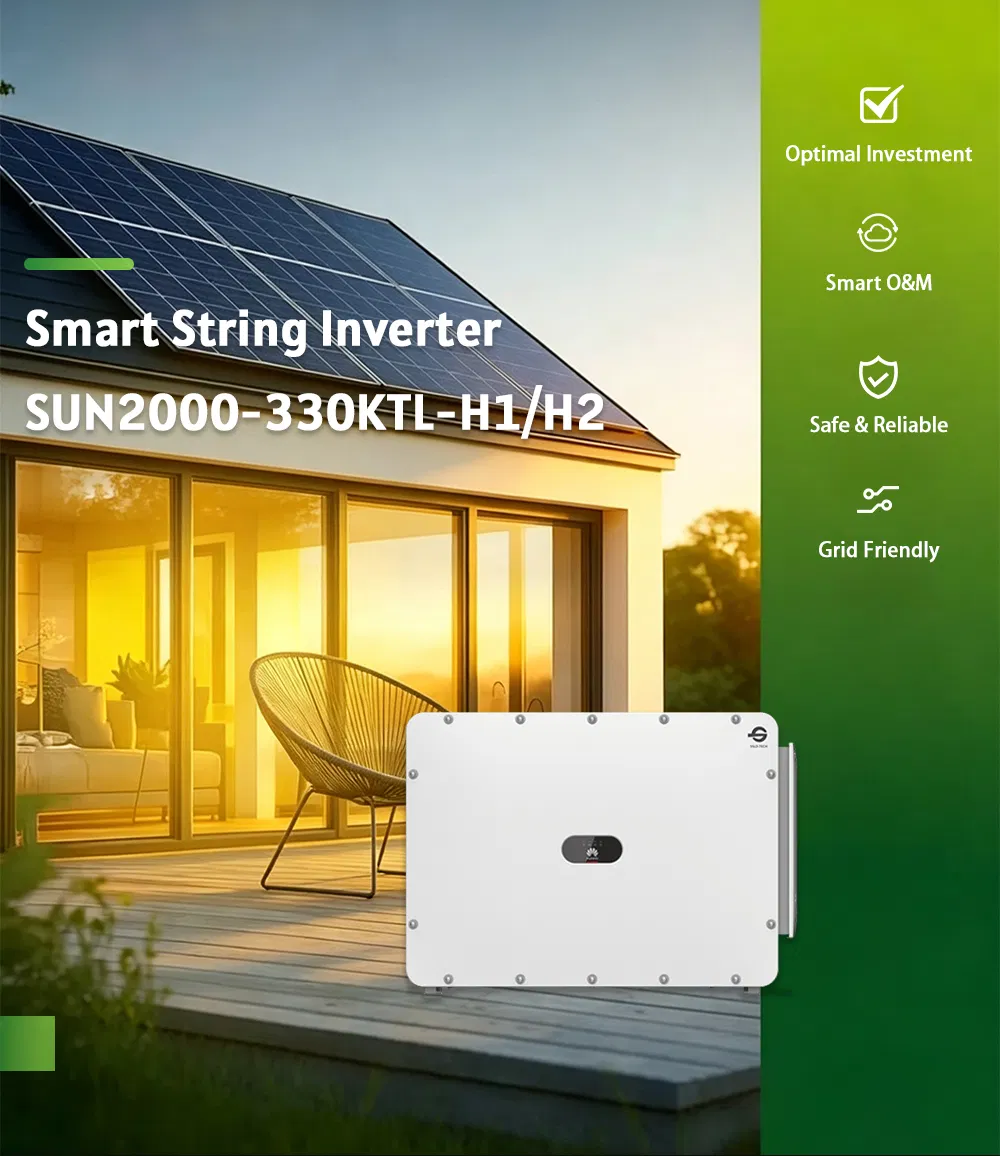 330kw Inversor Solar Trifásico de Alta Tensión Sun2000-330ktl-H1 H2 Inversor Inteligente de Onda Sinusoidal Pura Conectado a la Red para Planta Solar