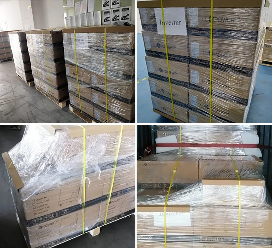 Embalaje seguro y envío del inversor solar