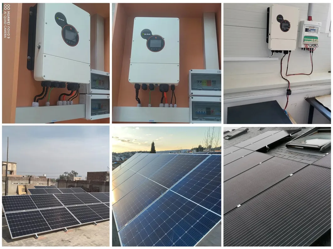 Instalación de proyecto del sistema híbrido solar