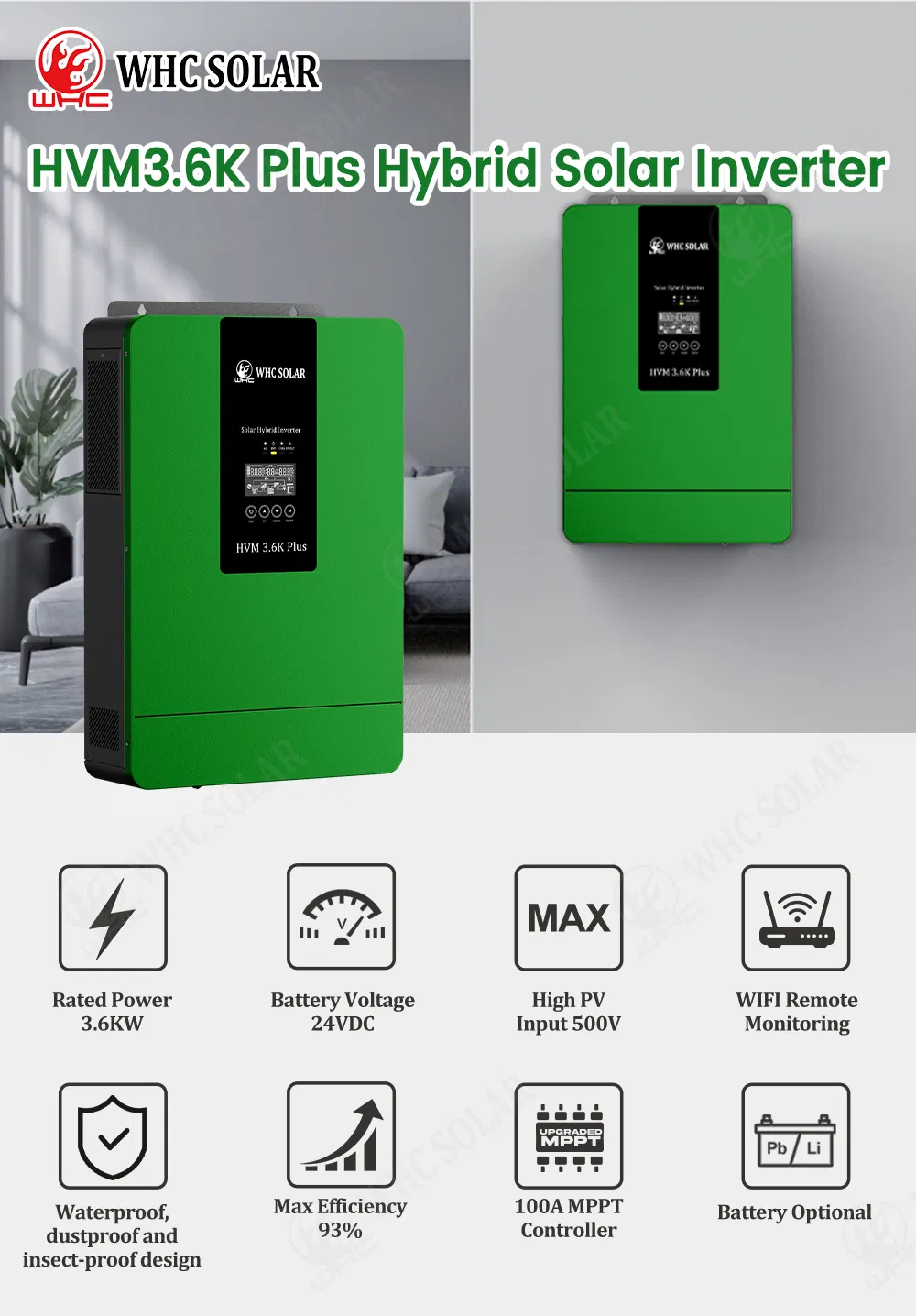 Inversor de Energía Solar Híbrido