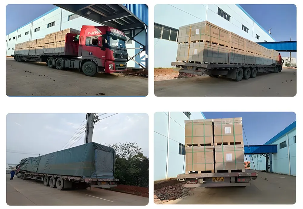 Embalaje y preparación para la entrega del inversor solar