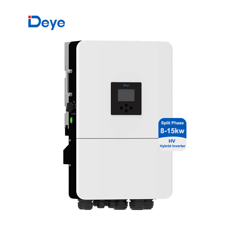 Deye Us Versión Sun-8/10/12/15K-Sg01HP2-Us-Am2 Fase Dividida 120V/240V 8kw 10kw 12kw 15kw Inversor Solar Híbrido de Alta Tensión