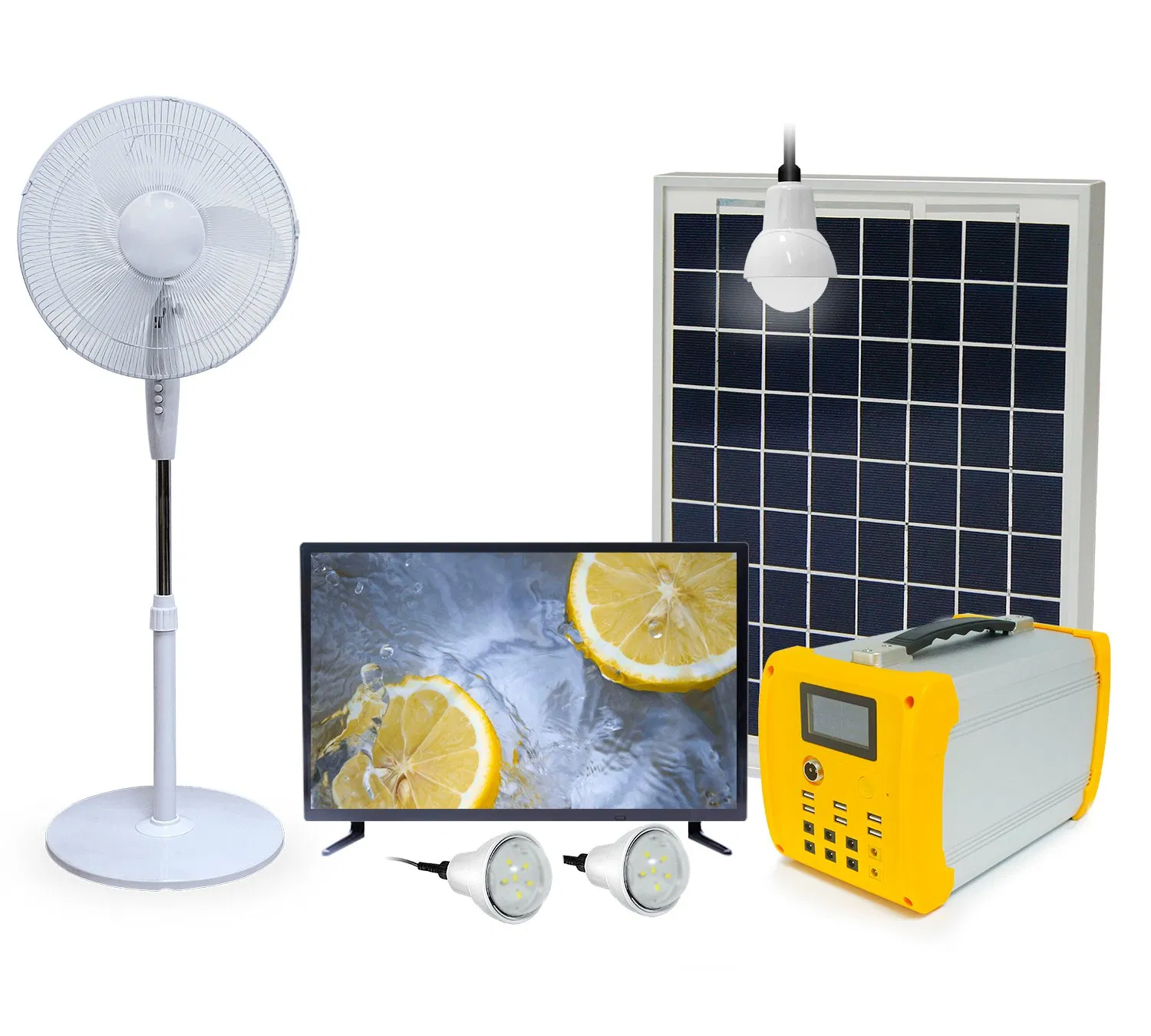 500W Sistema de energía solar para el hogar, inversor para nevera, televisor, ventilador