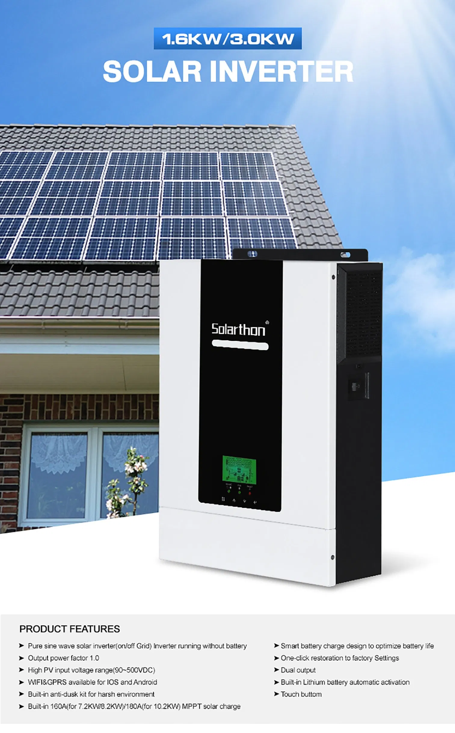 Inversor Solar Híbrido Solarthon Detalles