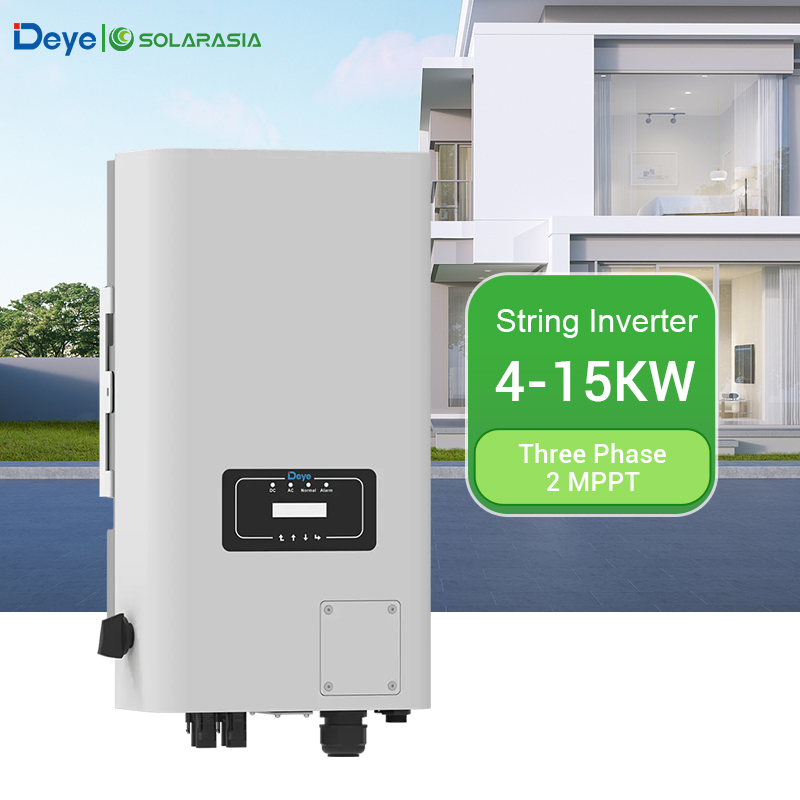 Inversor Solar Trifásico Comercial Deye 3kw 5kw 8kw 10kw 12kw 15kw Inversor de CA de CC conectado a la red de alta eficiencia
